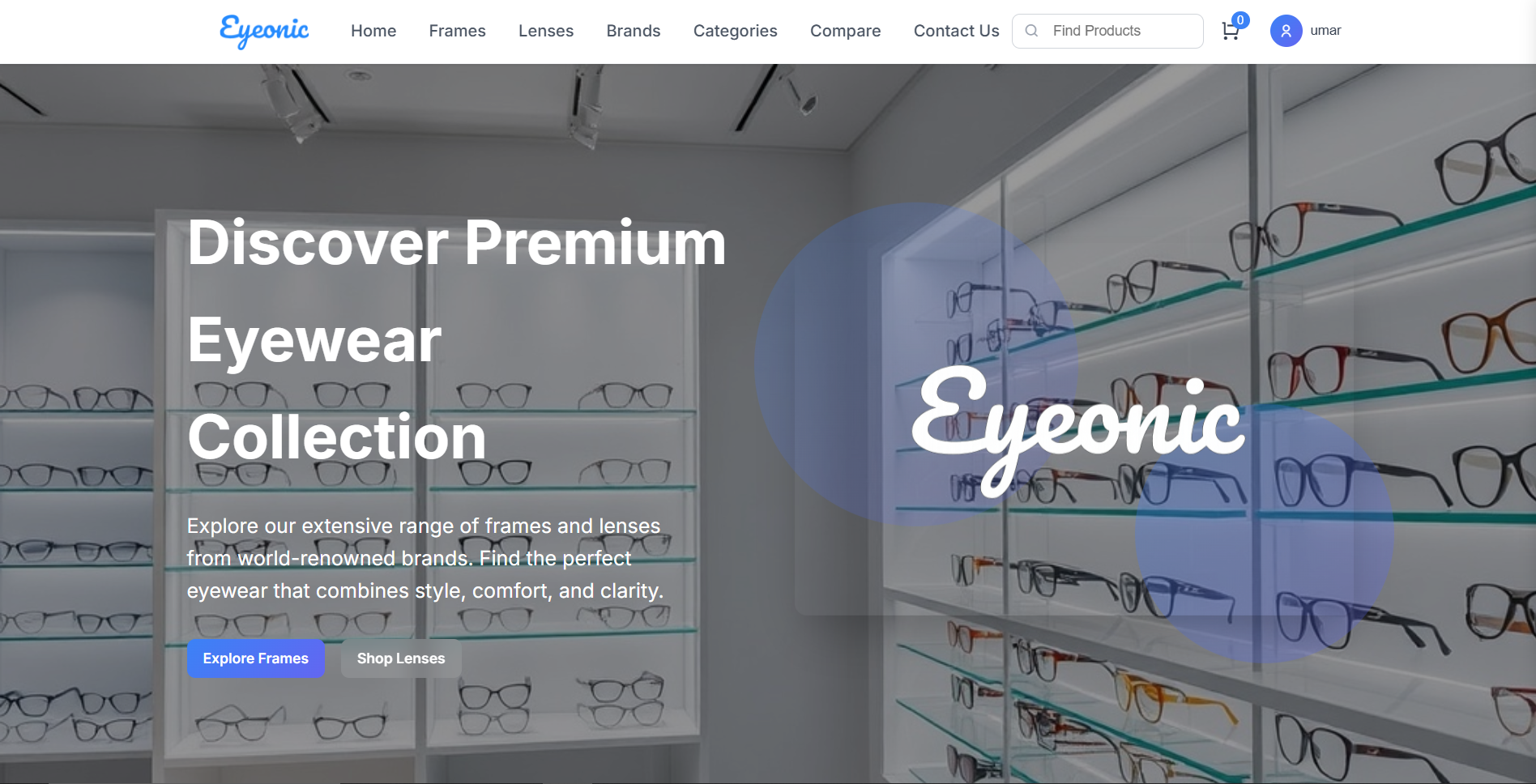 Eyeonic E-Commerce
